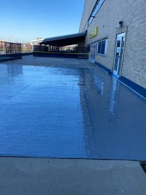 A commercial property with coated floorings